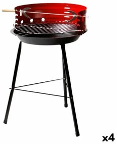 Barbecue Portatile Aktive Rosso Legno Ferro 37,5 x 70 x 38,5 cm