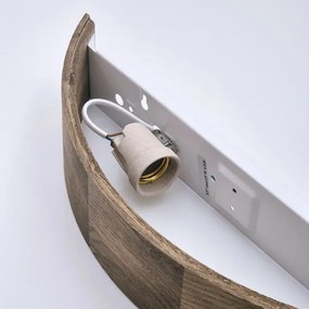 Brilagi - Lampada da parete LED CARVALHO 1xE27/60W/230V rovere noce