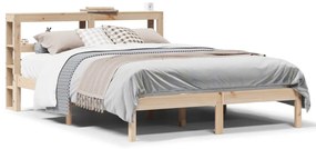 Letto Senza Materasso 140x200 Cm İn Legno Massello Di Pino /