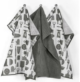 Set di 3 asciugamani in microfibra 48x40 cm Essential - Tiseco Home Studio