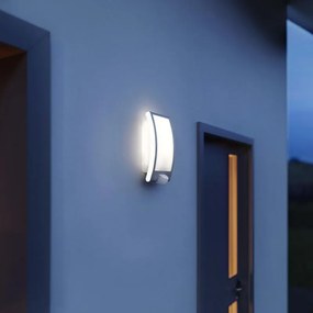 Applique moderno da esterno L 22 S grigio con sensore di movimento IP44 1X E27 STEINEL