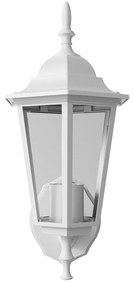 Applique Lanterna da Esterno IP54 E27 Bianca - Serie TOSCA 1A