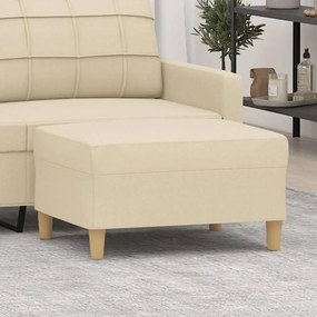 Poggiapiedi Crema 70x55x41 Cm İn Tessuto /