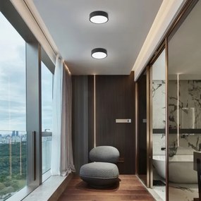 Brilagi - Lampada LED dimmerabile POOL LED/18W/230V 3000-6000K 20 cm nera + telecomando