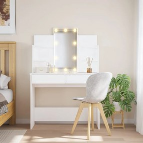 Toeletta con luci led bianco 96x40x142 cm