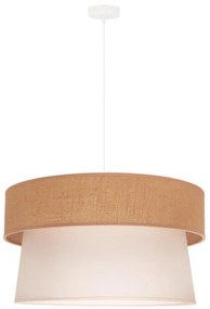 Duolla - Lampadario a sospensione con filo ETNIC 1xE27/40W/230V diametro 45 cm color crema/beige
