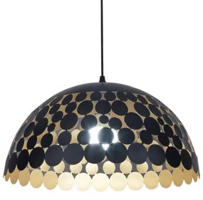 Lampadario a sospensione con filo LISA BLACK 1xE27/60W/230V