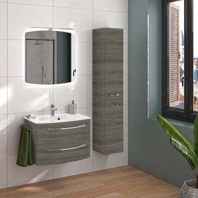 Mobile sottolavabo e lavabo Imagine per vasca centrale bianco lucido L 70 x H 48 x P 48 cm 2 cassetti