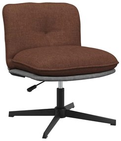 Sedia Girevole Da Ufficio Marrone İn Tessuto /