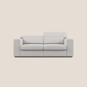 Vegas divano con poggiatesta reclinabili in microfibra smacchiabile T11 grigio chiaro