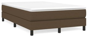 Giroletto a molle con materasso marrone scuro 120x190cm tessuto
