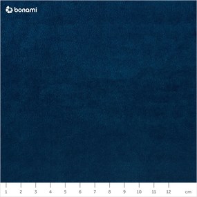 Letto matrimoniale imbottito blu scuro con spazio contenitivo 160x200 cm Flip - Ropez