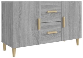 Credenza grigio sonoma 100x36x60 cm in legno multistrato