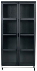 Vetrina in rovere nero 95x195 cm Everett - Rowico