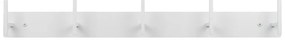Attaccapanni da parete bianco in metallo 64 cm Chapman – Spinder Design