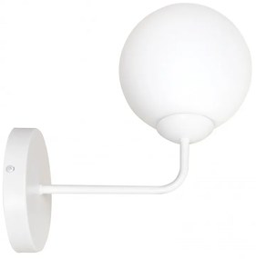 Applique da Parete in Acciaio e Vetro PREGOS K1 Nero/Bianco E14 Colore del corpo Bianco