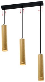 Lampadario su filo TUBO 3xGU10/25W/230V