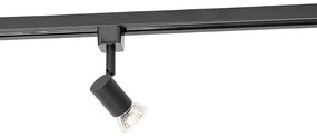 Faretto per binario moderno nero monofase - Jeany