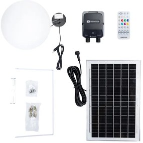 Aigostar-LED RGBW Lampadario solare MESH 35W/3,7V 8000 mAh 2700K-6500K IP65 d. 50 cm