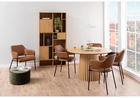 Libreria in rovere decorato in colore naturale 90x180 cm Rangoon - Actona