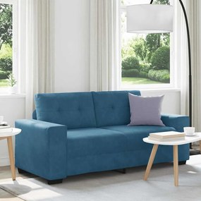 Divano Divanetto Blu 140 Cm İn Velluto /