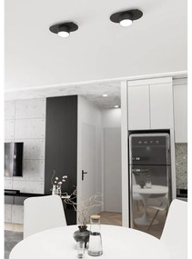 Lampada da soffitto in acciaio STILO 1 GX53 nera da interno Colore del corpo Nero