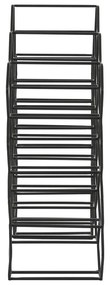 Portabottiglie in metallo nero per 12 bottiglie Salbris - Light &amp; Living