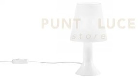 Lumetto bingo bianco in pc 1 luce attacco e14 13x9x24,5cm