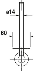 Duravit 99151000 - Porta carta igienica D-CODE, cromo lucido