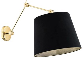 Argon 4898 - Applique ZAKYNTOS PLUS 1xE27/15W/230V nero/oro