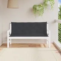 Cuscini per Panca 2 pz Nero 150x50x7 cm in Tessuto Oxford 361704