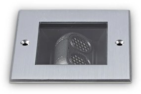 Faretto Ad Incasso Contemporaneo Taurus Metallo Grigio Led 11W 3000K Ip67