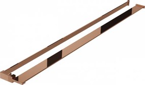 Mexen mensola per parete doccia con ringhiera per asciugamani, oro rosa - 800-02-60