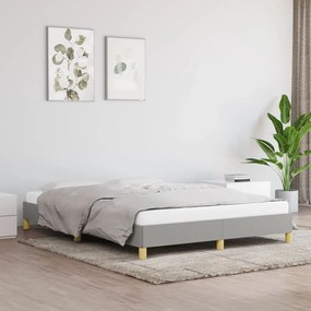 Giroletto Senza Materasso Grigio Chiaro 160x200 Cm Tessuto /