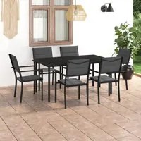 Set da Pranzo da Giardino 7 pz in Acciaio cod mxl 40894