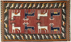 Kilim Tappeto persiano 160x270 Rosso (Iran) Tessuto A Mano