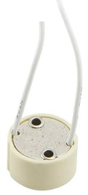 Base GU10 in ceramica con cavo - portalampada