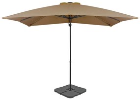Ombrellone Da Giardino Con Base Portatile Tortora /