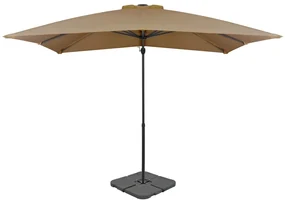 Ombrellone Da Giardino Con Base Portatile Tortora /