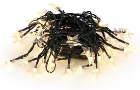 Brilagi - Catena decorativa solare a LED STARS 50xLED/8 funzioni 7m IP65 bianco caldo