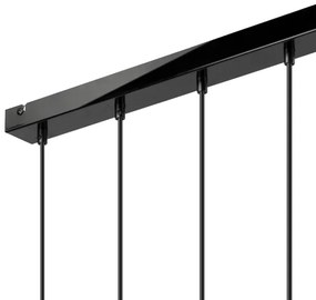 Lampadario a cavo SIMON 5xE27/60W/230V nero