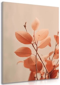 Stampa su tela – Rametti di foglie Peach Fuzz