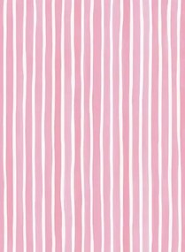 Cole & Son Carta da parati Croquet Stripe - Soft Pink