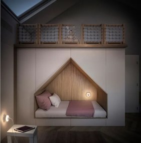 Ledvance - Lampada di orientamento LED con spina integrata con USB LUNETTA LED/15W/230V