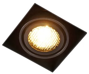 Set di 6 faretti da incasso neri regolabili senza cornice - Oneon Honey