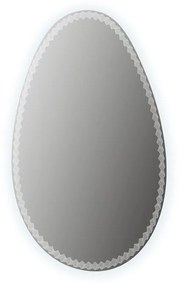 Specchio con illuminazione integrata bagno ovale Sting L 76 x H 98 x P 3 cm trasparente