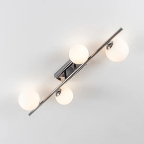 Brilagi - Lampadario a plafone LED MILLA 4xG9/3W/230V cromo lucido/bianco