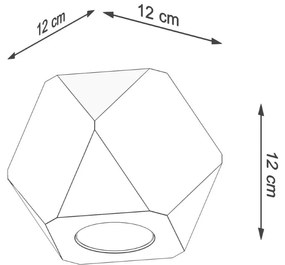 Faretto di colore naturale 12x12 cm Vige – Sollux