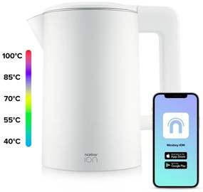 Niceboy ION SmartKettle - Bollitore smart con termoregolazione 1,7 l 2200W/230V bianco