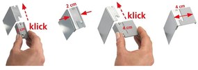 Appendiabiti da porta con 5 ganci in argento Asola - Wenko